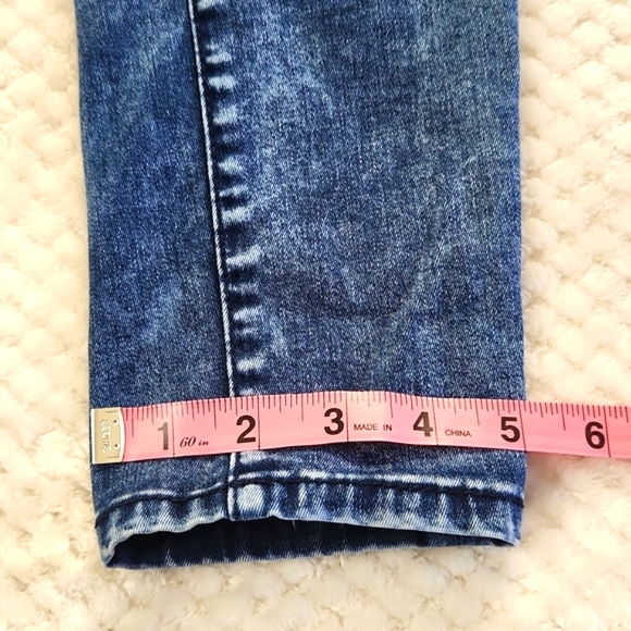 AERPOSTALE WOMENS JEGGINGS DISTRESSED ON KNEES SIZE 2 REGULAR STONE WASHED BLUE - Picture 16 of 16